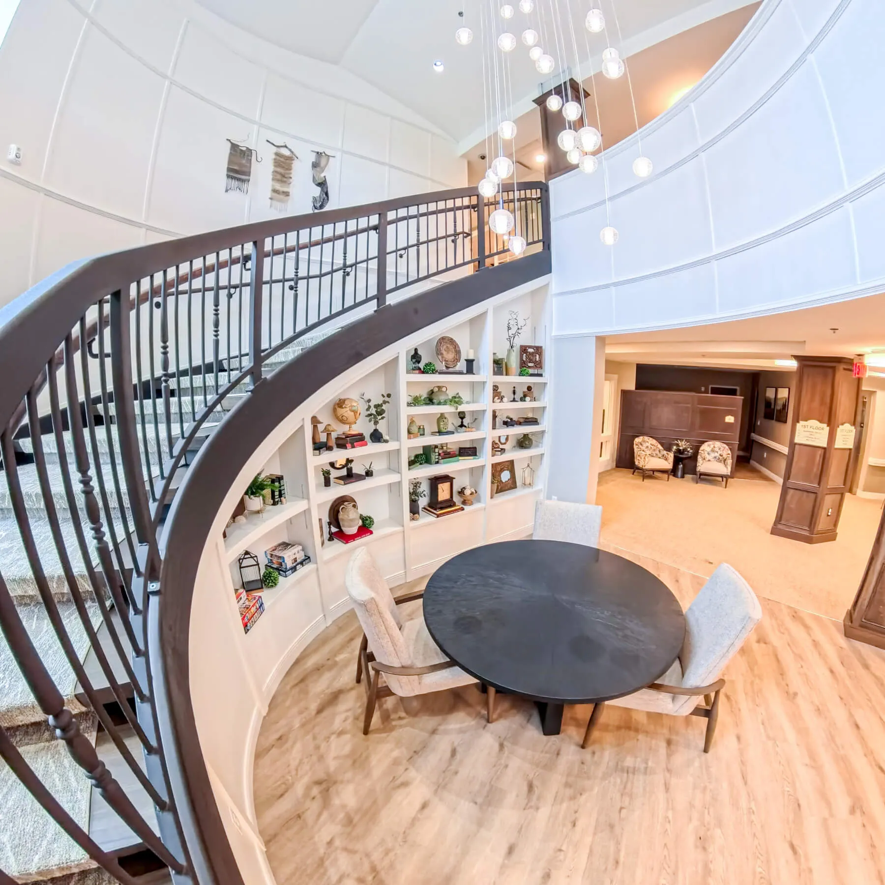Staircase at Pine Hill, Ohio Eastern Star Home