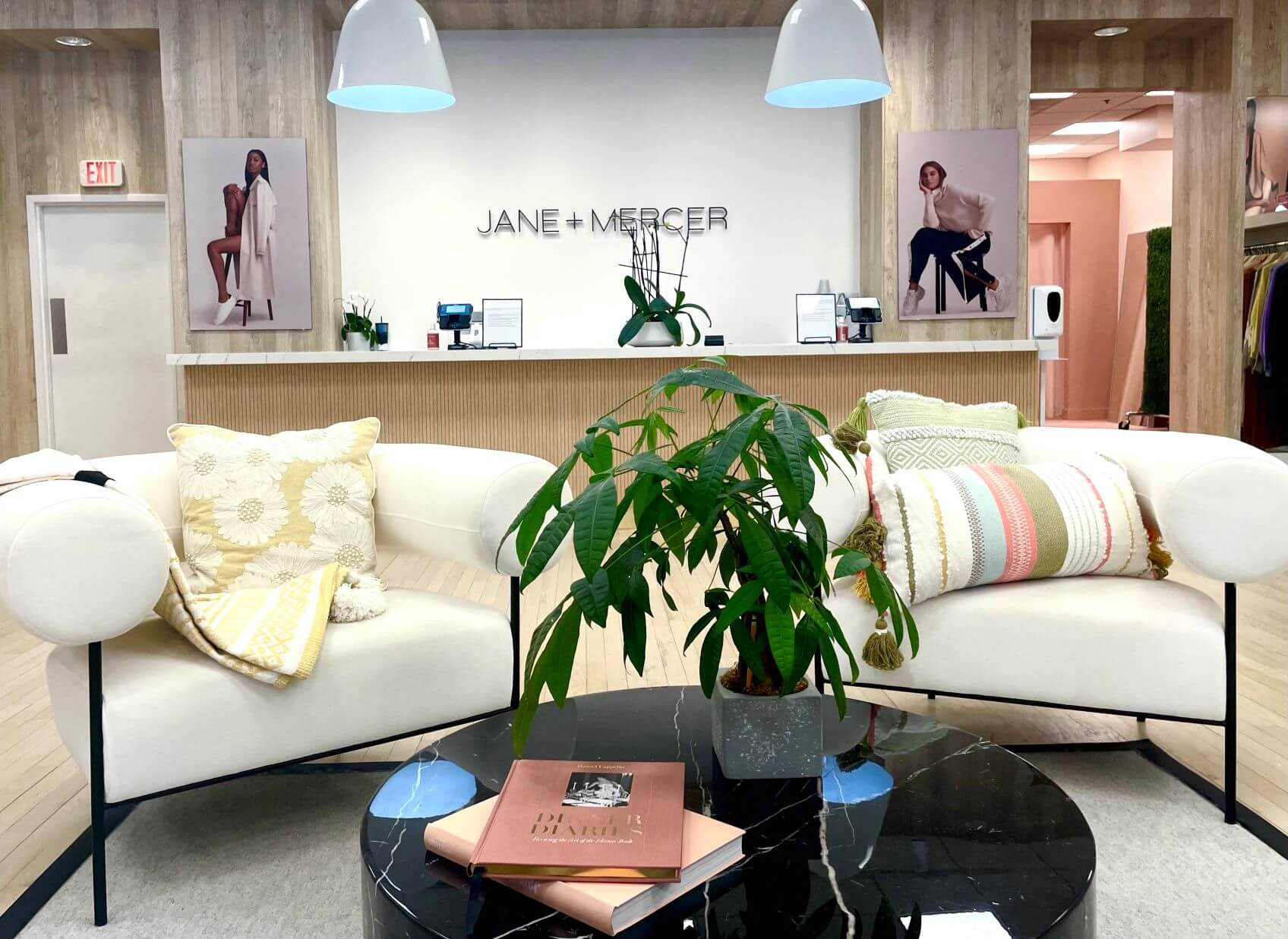 Jane + Mercer store interior in Fairfield, Connecticut