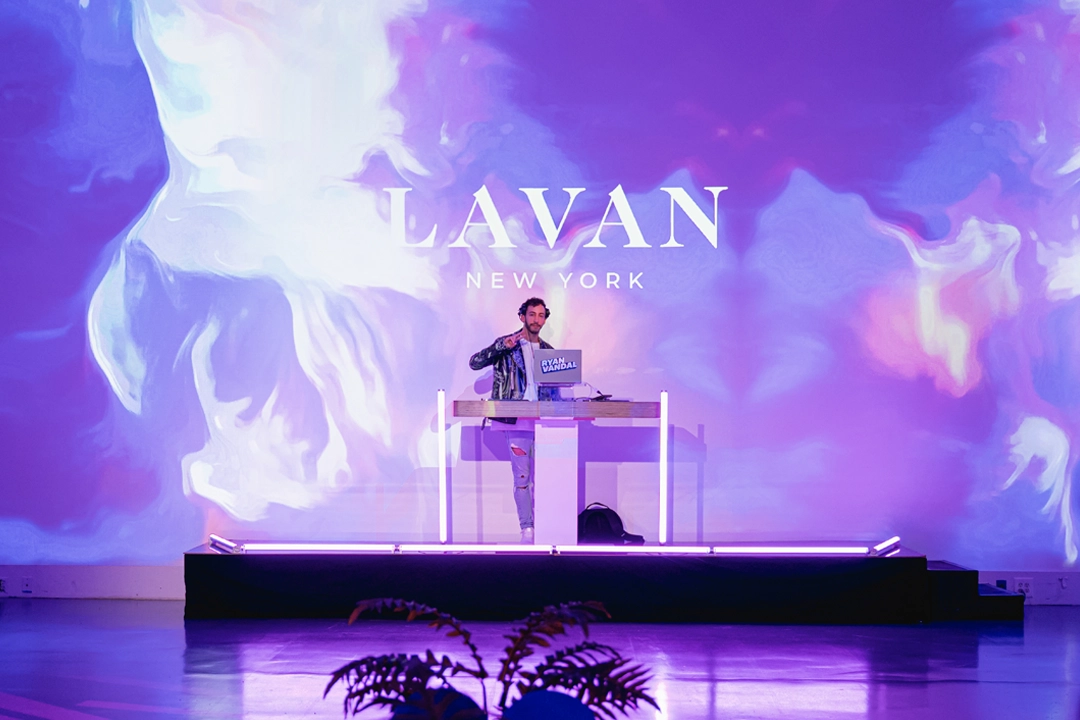 Event Planner Expo DJ set at a Lavan New York event space